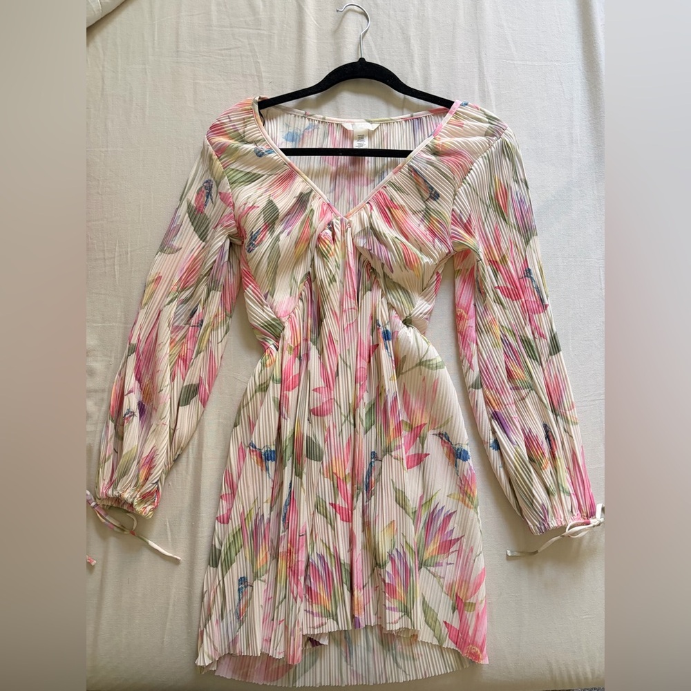 H&M Pastel Pleated Dress